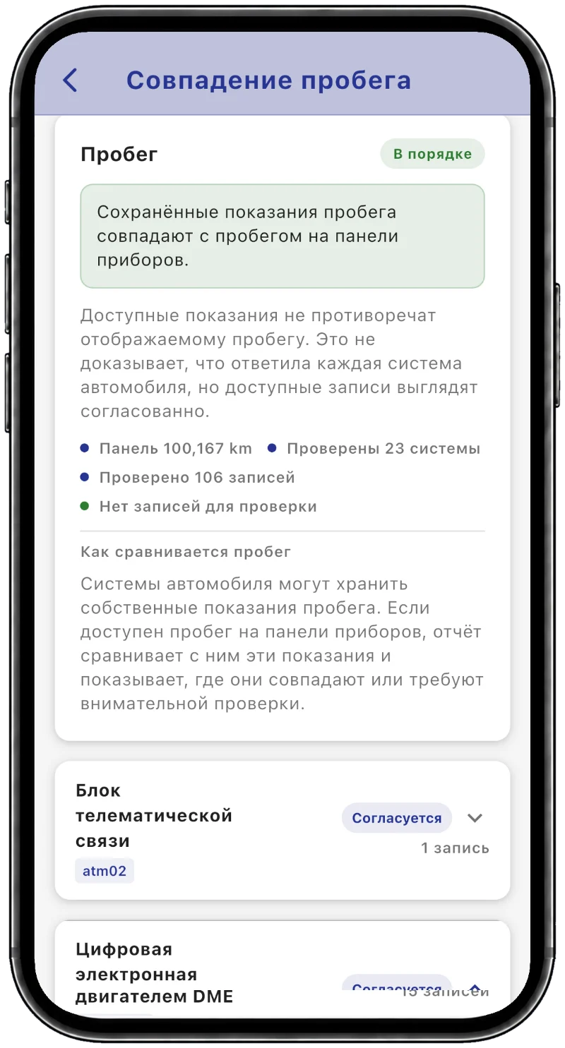 Сохранённый пробег
